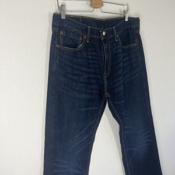 Levis 527 Men’s Bootcut Denim Jeans Dark Wash Size 36x34 100% Cotton - Picture 11 of 11
